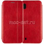 Чехол-книжка кожаный для Samsung Galaxy A10 A105 (красный) Retro Case