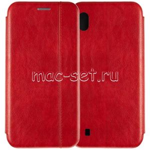 Чехол-книжка кожаный для Samsung Galaxy A10 A105 (красный) Retro Case