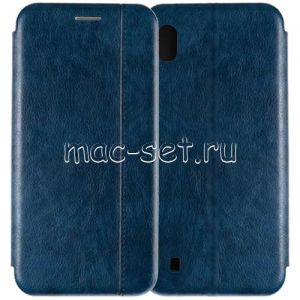 Чехол-книжка кожаный для Samsung Galaxy A10 A105 (синий) Retro Case