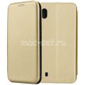 Чехол-книжка кожаный для Samsung Galaxy A10 A105 (золотистый) Fashion Case
