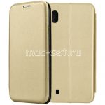 Чехол-книжка кожаный для Samsung Galaxy A10 A105 (золотистый) Fashion Case