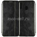 Чехол-книжка кожаный для Samsung Galaxy A20 A205 (черный) Retro Case