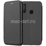 Чехол-книжка кожаный для Samsung Galaxy A20s A207 (черный) Fashion Case