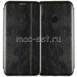 Чехол-книжка кожаный для Samsung Galaxy A20s A207 (черный) Retro Case