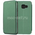 Чехол-книжка кожаный для Samsung Galaxy A3 (2016) A310 (зеленый) Fashion Case