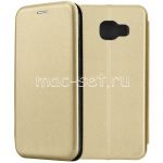 Чехол-книжка кожаный для Samsung Galaxy A3 (2016) A310 (золотистый) Fashion Case
