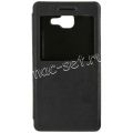 Чехол-книжка для Samsung Galaxy A3 (2016) A310 с окошком (черный) Book Case Time