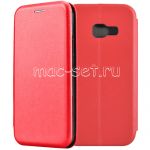 Чехол-книжка кожаный для Samsung Galaxy A3 (2017) A320 (красный) Fashion Case