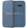 Чехол-книжка кожаный для Samsung Galaxy A3 (2017) A320 (синий) Fashion Case