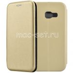 Чехол-книжка кожаный для Samsung Galaxy A3 (2017) A320 (золотистый) Fashion Case