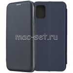 Чехол-книжка кожаный для Samsung Galaxy A31 A315 (синий) Fashion Case