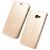 Чехол-книжка кожаный для Samsung Galaxy A3 (2017) A320 (золотистый) Book Case New