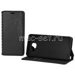 Чехол-книжка кожаный для Samsung Galaxy A7 (2016) A710 (черный) Book Case New