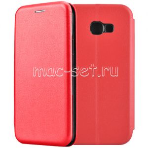 Чехол-книжка кожаный для Samsung Galaxy A5 (2017) A520 (красный) Fashion Case