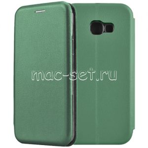 Чехол-книжка кожаный для Samsung Galaxy A5 (2017) A520 (зеленый) Fashion Case