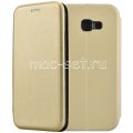Чехол-книжка кожаный для Samsung Galaxy A5 (2017) A520 (золотистый) Fashion Case