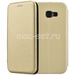 Чехол-книжка кожаный для Samsung Galaxy A5 (2017) A520 (золотистый) Fashion Case