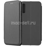 Чехол-книжка кожаный для Samsung Galaxy A50 A505 (черный) Fashion Case