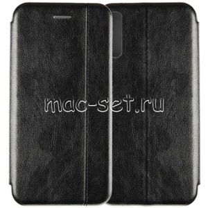 Чехол-книжка кожаный для Samsung Galaxy A50 A505 (черный) Retro Case