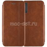 Чехол-книжка кожаный для Samsung Galaxy A30s A307 (коричневый) Retro Case
