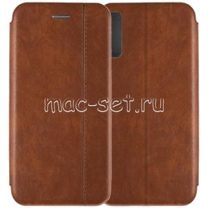 Чехол-книжка кожаный для Samsung Galaxy A50 A505 (коричневый) Retro Case