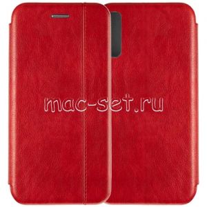 Чехол-книжка кожаный для Samsung Galaxy A50 A505 (красный) Retro Case