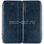 Чехол-книжка кожаный для Samsung Galaxy A30s A307 (синий) Retro Case