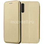 Чехол-книжка кожаный для Samsung Galaxy A50 A505 (золотистый) Fashion Case