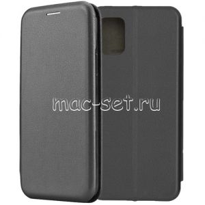 Чехол-книжка кожаный для Samsung Galaxy A51 A515 (черный) Fashion Case