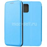 Чехол-книжка кожаный для Samsung Galaxy A51 A515 (голубой) Fashion Case