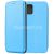 Чехол-книжка кожаный для Samsung Galaxy A51 A515 (голубой) Fashion Case