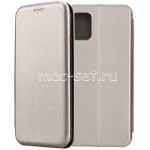 Чехол-книжка кожаный для Samsung Galaxy A51 A515 (серый) Fashion Case