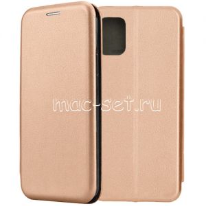 Чехол-книжка кожаный для Samsung Galaxy A51 A515 (розовый) Fashion Case