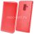Чехол-книжка кожаный для Samsung Galaxy A6+ (2018) A605 (красный) Book Case New