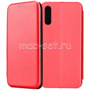 Чехол-книжка кожаный для Samsung Galaxy A70 A705 (красный) Fashion Case