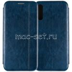 Чехол-книжка кожаный для Samsung Galaxy A70 A705 (синий) Retro Case