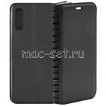Чехол-книжка кожаный для Samsung Galaxy A70 A705 (черный) Book Case New