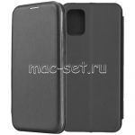 Чехол-книжка кожаный для Samsung Galaxy A71 A715 (черный) Fashion Case