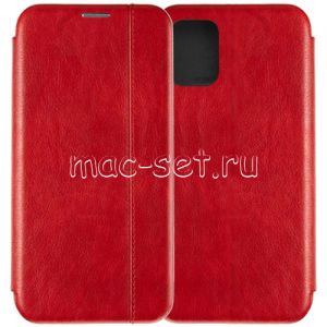 Чехол-книжка кожаный для Samsung Galaxy A71 A715 (красный) Retro Case