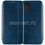 Чехол-книжка кожаный для Samsung Galaxy A71 A715 (синий) Retro Case