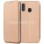 Чехол-книжка кожаный для Samsung Galaxy A40 A405 (розовый) Fashion Case