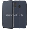Чехол-книжка кожаный для Samsung Galaxy A40 A405 (синий) Fashion Case