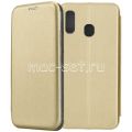Чехол-книжка кожаный для Samsung Galaxy A40 A405 (золотистый) Fashion Case