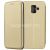 Чехол-книжка кожаный для Samsung Galaxy A6 (2018) A600 (золотистый) Fashion Case