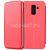 Чехол-книжка кожаный для Samsung Galaxy A6+ (2018) A605 (красный) Fashion Case