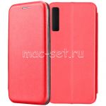 Чехол-книжка кожаный для Samsung Galaxy A7 (2018) A750 (красный) Fashion Case