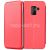 Чехол-книжка кожаный для Samsung Galaxy A8+ (2018) A730 (красный) Fashion Case