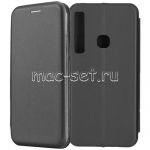 Чехол-книжка кожаный для Samsung Galaxy A9 (2018) A920 (черный) Fashion Case