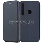 Чехол-книжка кожаный для Samsung Galaxy A9 (2018) A920 (синий) Fashion Case