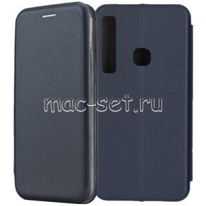 Чехол-книжка кожаный для Samsung Galaxy A9 (2018) A920 (синий) Fashion Case